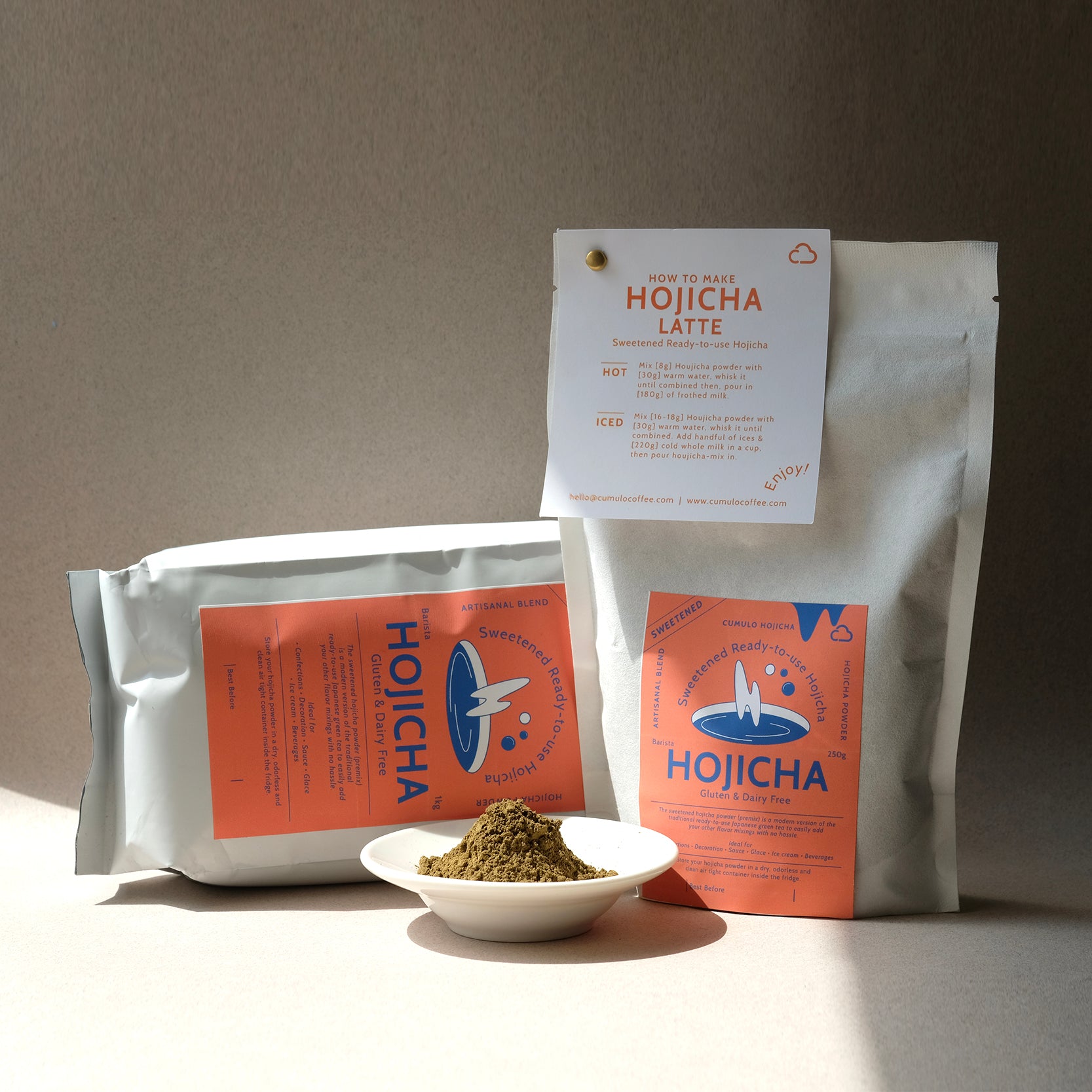 Cumulo Barista Hojicha Powder (Ready-to-use) 200g / 1kg