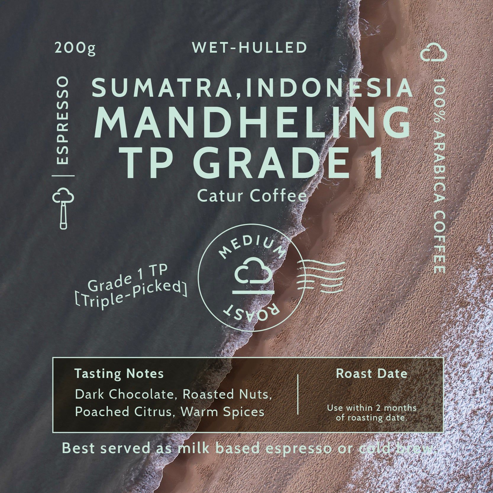 Indonesia Sumatra Mandheling TP Grade 1 // NEW