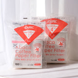 CAFEC Abaca Cone Filter Paper 2-4cup (White) - 100pcs