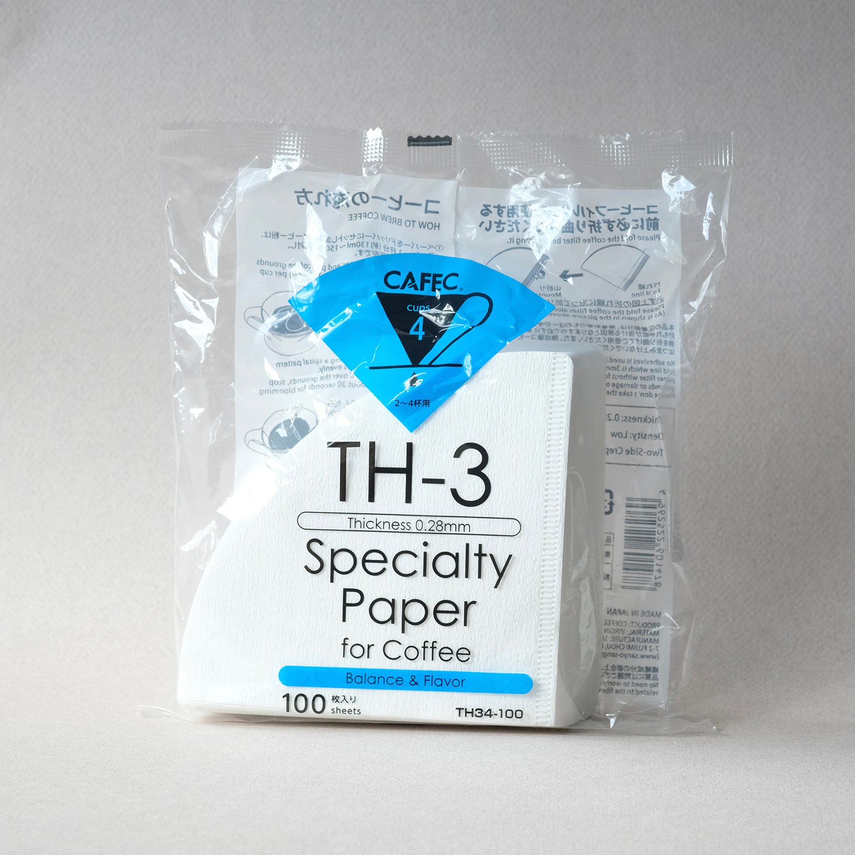CAFEC Specialty Filter Coffee Paper TH-1/2/3